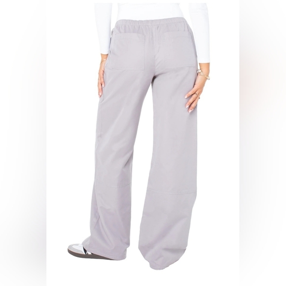 Celebrity Pink Butter Twill Wide Leg Pants Gray Size Large NWT Oversied Relaxed - Picture 4 of 10